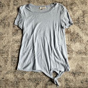 Loft Light Blue Top with Knot